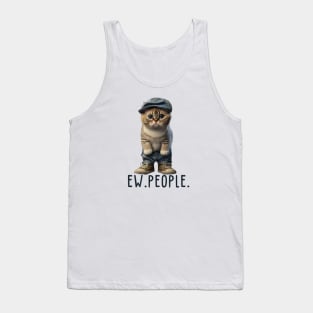 Funny Cat Ew People Meowy Cat Lovers Men Womens Gifts Essentia Tank Top